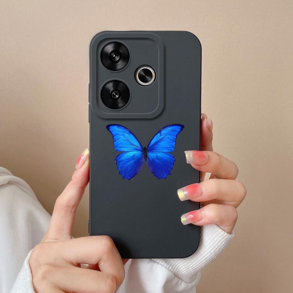 For Poco F6 Pro Phone Case Simple Heart Cover Liquid Silicone Camera Protection Cases For Xiaomi Poco F 6 Soft ShockProof Funda