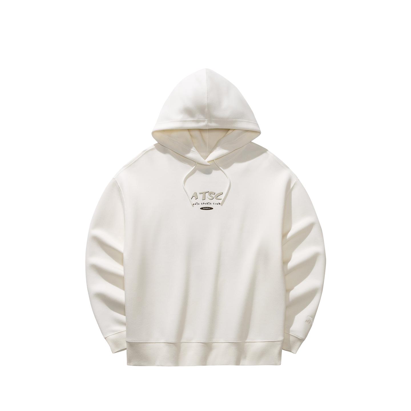 

Anta Retro Lifestyle Series Hooded Sweatshirt Spring 2026 Women sweatshirt Warm-Jade-White 162618715S-1 XL