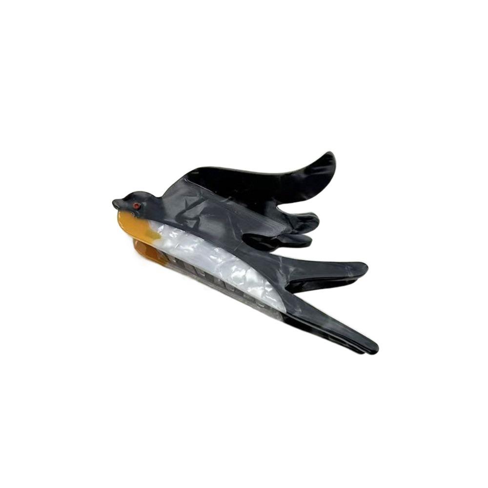 

Parrot Bird Hair Clip Penguin Cartoon Animal Shark Clip Creative Acetic Acid Hair Claw Female Style E