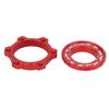 Centerlock Bicycle Center Lock Adapter Aluminum Alloy Ergonomic Bike Center Lock Adapter for Mountain Bikes Red