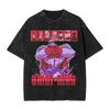 OmniUnisex Unbesiegbares T-Shirt Hip Hop Gewaschen Kurzarm Harajuku T-Shirt Cool für Unisex Damen Oberteile Streetwear Grafik T-Shirt