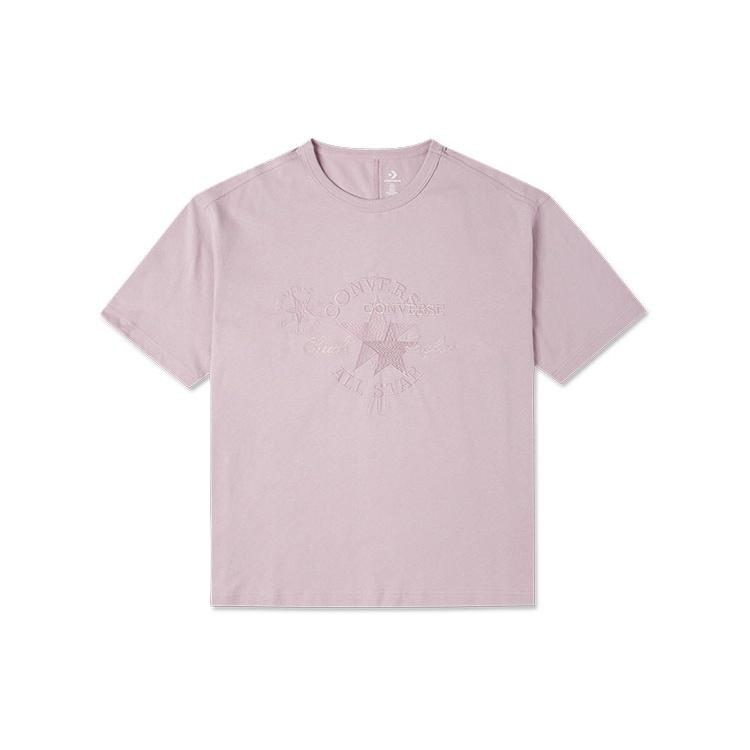 Converse Chuck 70S Embroidered T-Shirt Asia Sizing Pink Men s 10021980-A03 M