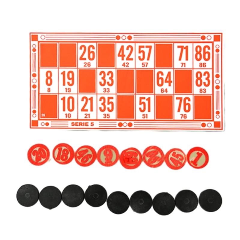 Travel Bingos Set Russian Lottos Bingos Game Strategy Board Game Education Toy