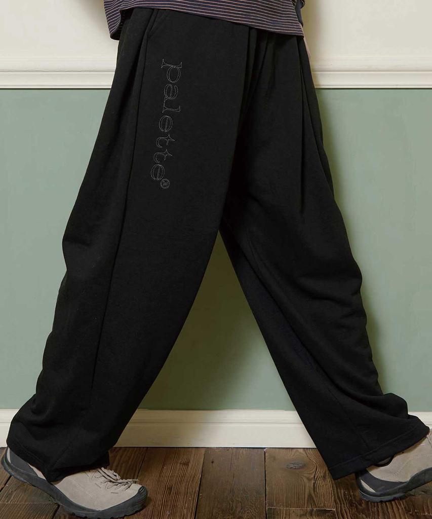 BONATSPALETTE Bp Stitch Logo Double-Pleat Wide Sweatpants_4 Colors