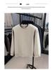 Men's Winter Warm Velvet Knit Pullover Sweater - Solid Color, Round Neck, Versatile Layer