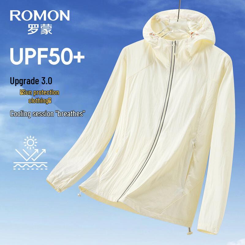 ROMON Men s UPF50+ Hooded Sun Protection Jacket 5022 190