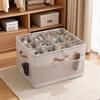 Shoe Box with 12/16/20 Grids, Large Capacity Slipper and Shoe Storage Container for Closet, Home