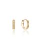 Lloyd Triple Hoop 5K Gold One-Touch Ring Earrings Lohq3007H