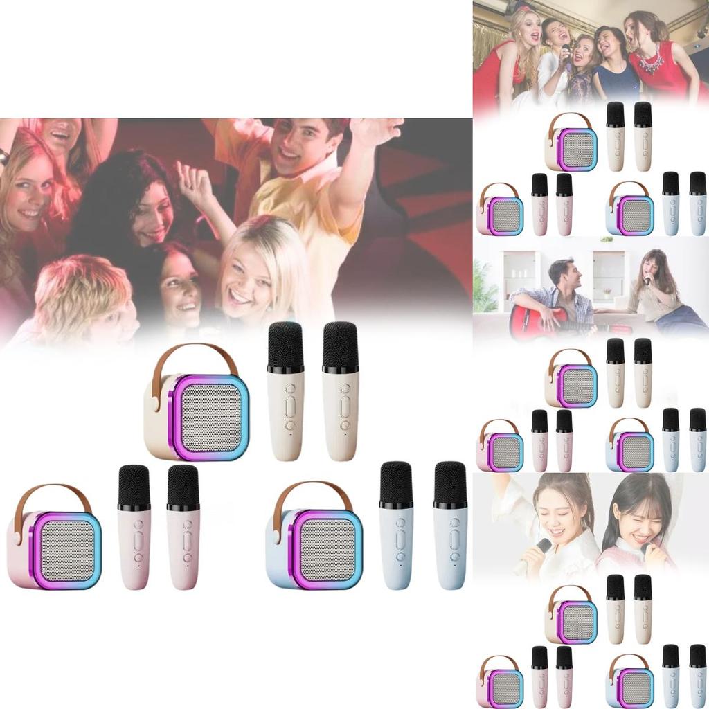 Portable K12 Bluetooth Speaker With Wireless Microphone Ideal For Outdoor Ktv And Home Singing