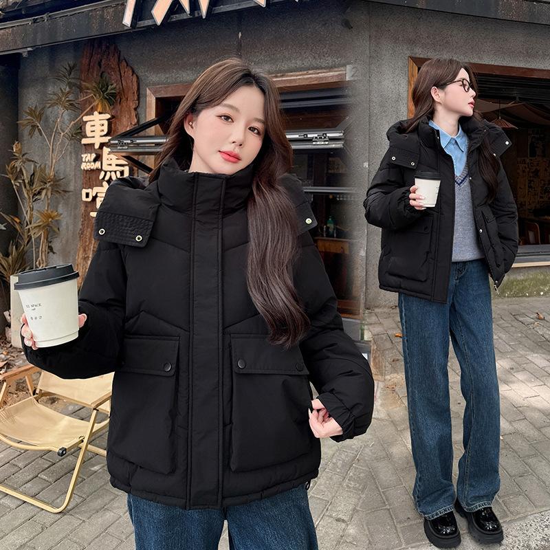 Short down cotton clothes for women's winter new thickened loose small bread clothes jacket