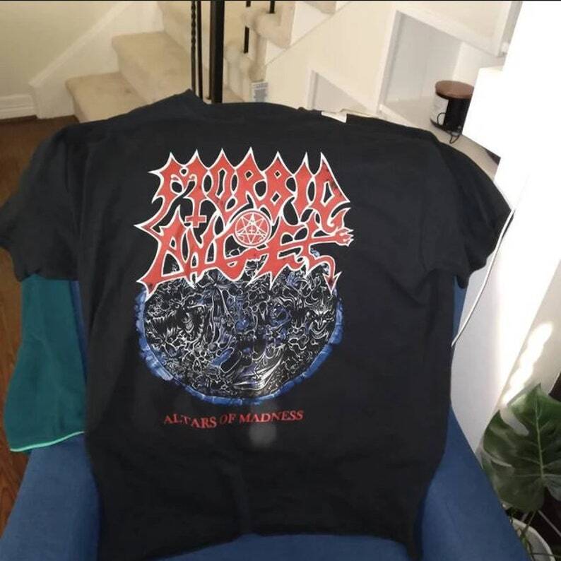 SALE Morbid Angel T Shirt Metal Music Black Shirt Unisex T-Shirt M