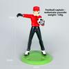 Captain Anime Tsubasa Character Playing Soccer Scene Model Ornament Desktop