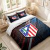 Bedding Set 1 Duvet Cover 2 Pillowcases Atletico Madrid Print Bedroom Home Decoration