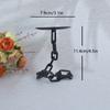 3pcs Iron Chain Candle Holders Sets Rustic Farmhouse Round Candle Holders with Iron Link Tabletop Candle Holders for Home Decor