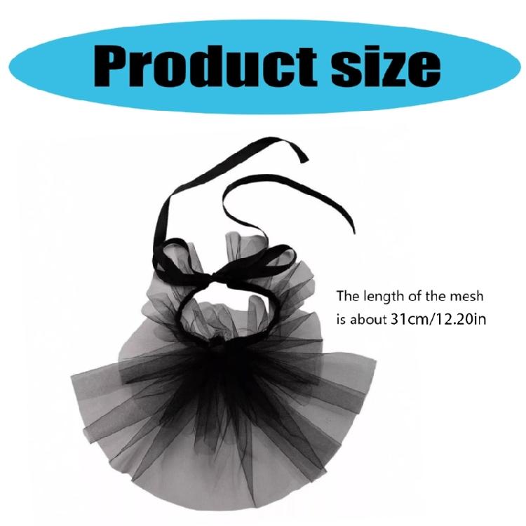 Victorian Detachable Jabot Collar Layered Ruffled Mesh False Collar Neck Ruff for Halloween and Themed Party Costumes