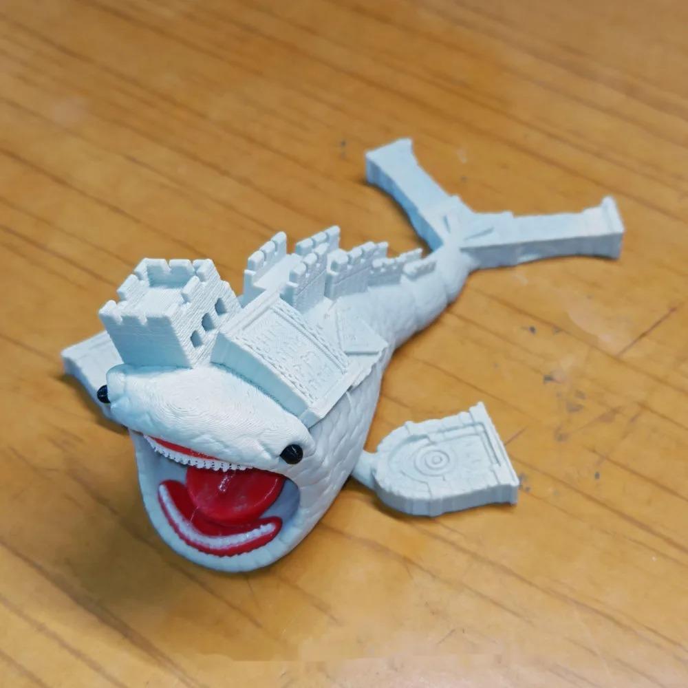 Figura de Juguete Subnautica Leviatán Bloop Gran Maja Figura Devorador de Mar Monstruo Figura de Juguete Pez Figuras de Impresión 3D Figura