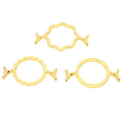 3 Stück 3 Formen Wachssiegelformen Goldene Wachssiegelstempelform Langlebige Wachssiegelringe Schreibwarengebrauch