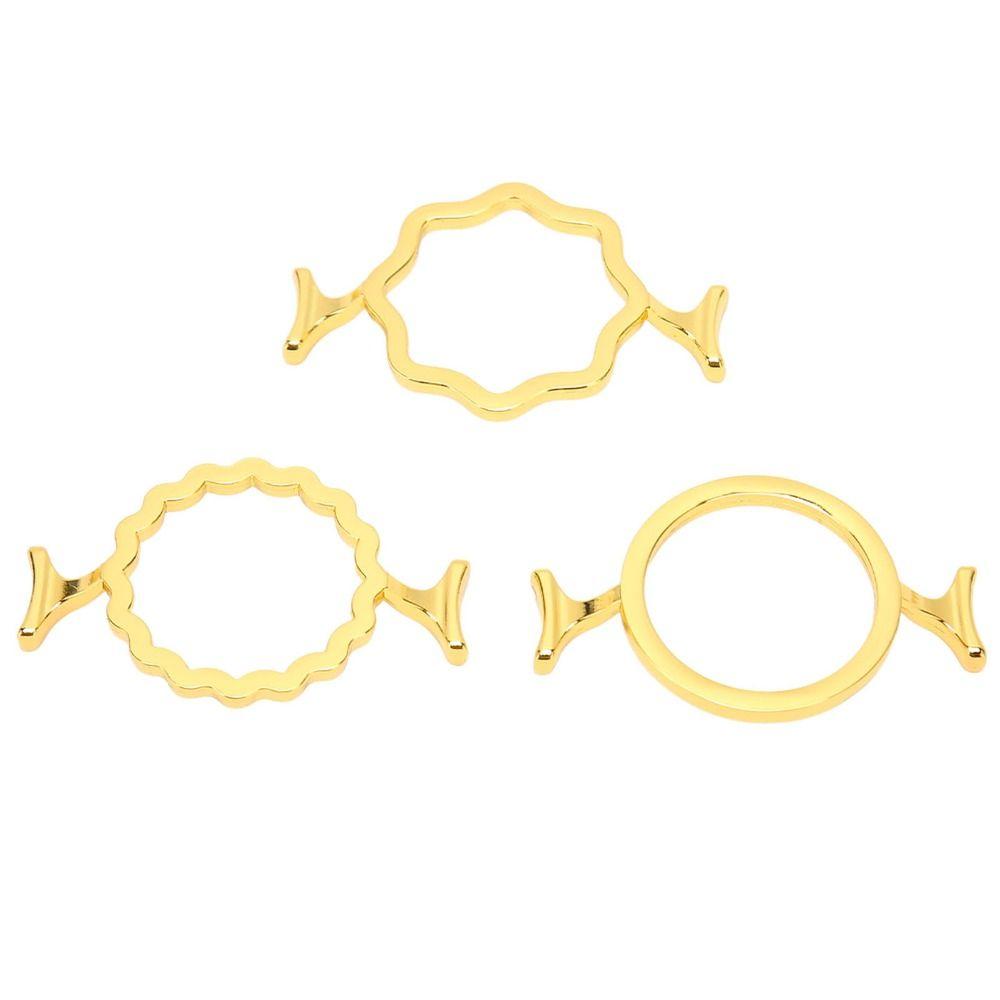 3Pcs Gold Wax Seal Stamp Rings for 2.5cm/0.98in Stamp Wax Seal Stamp Mold Wax Seal Molds  Envelopes