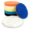 7pcs Buffing Polishing Pads 6 Inch- 7pcs 150mm Face for 6 Inch 150mm Backing Plate, Car Compound Buffing Sponge Pads and Knitted Cutting Polishing