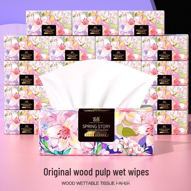 Large Pack Household Facial Tissue and Hand Towel Set for Mother & Baby