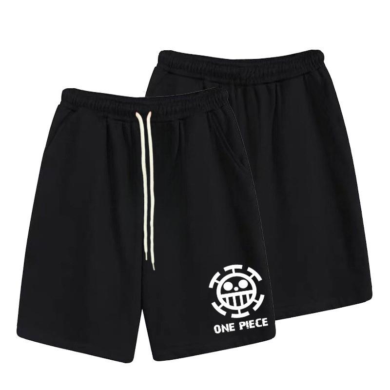 One Piece Anime Casual Men's and Women's Shorts Summer Slightly Elastic High-quality 3D Sports Shorts