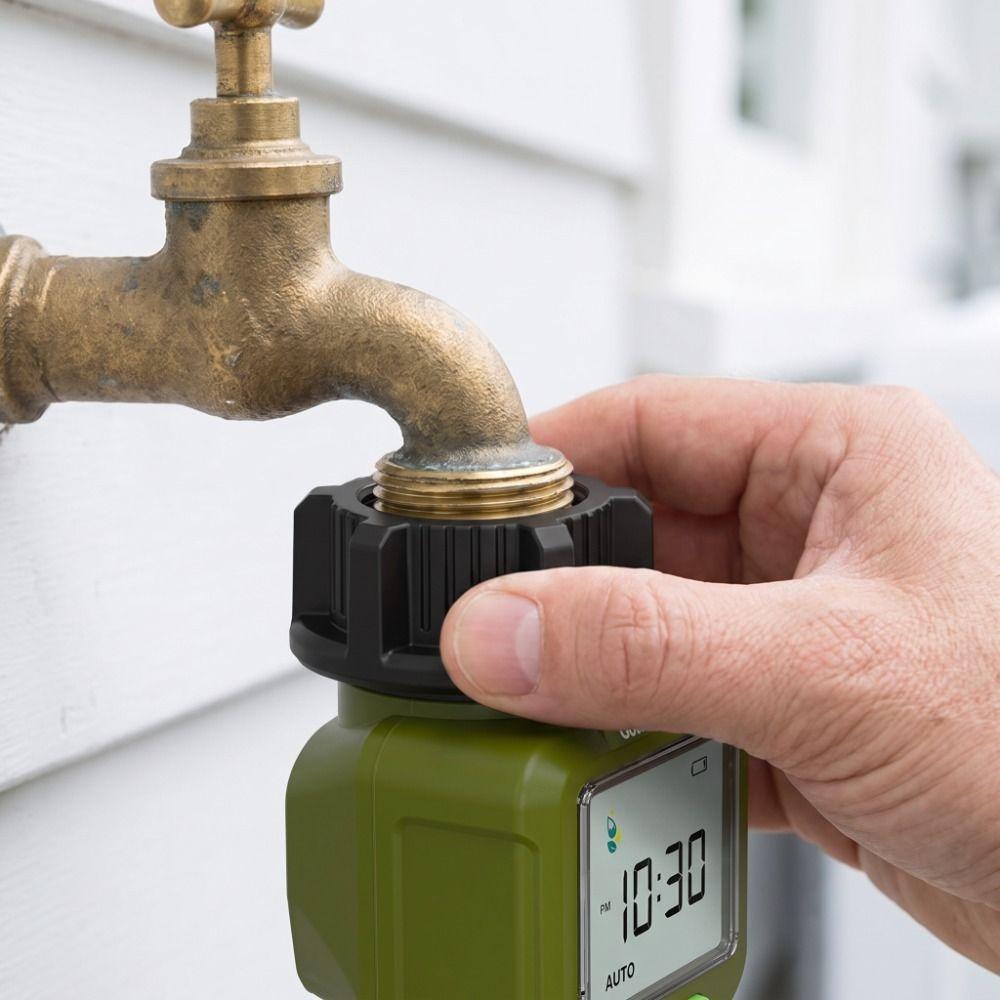 IPX6 Waterproof Digital Water Flow Meter LCD Display Digital Water Meter  Garden Irrigation