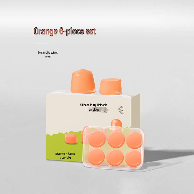 Silicone Noise-Cancelling Earplugs for Sleeping & Swimming (Waterproof, Soundproof, In Stock)