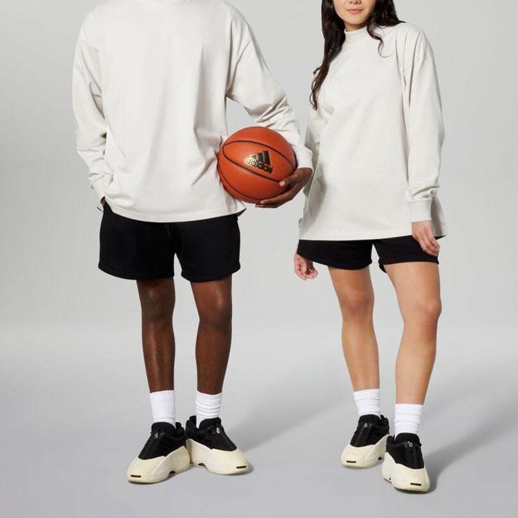 Adidas SS23 Solid Color Loose Fit Long Sleeve T-Shirt Unisex Tops Gray White IR8487