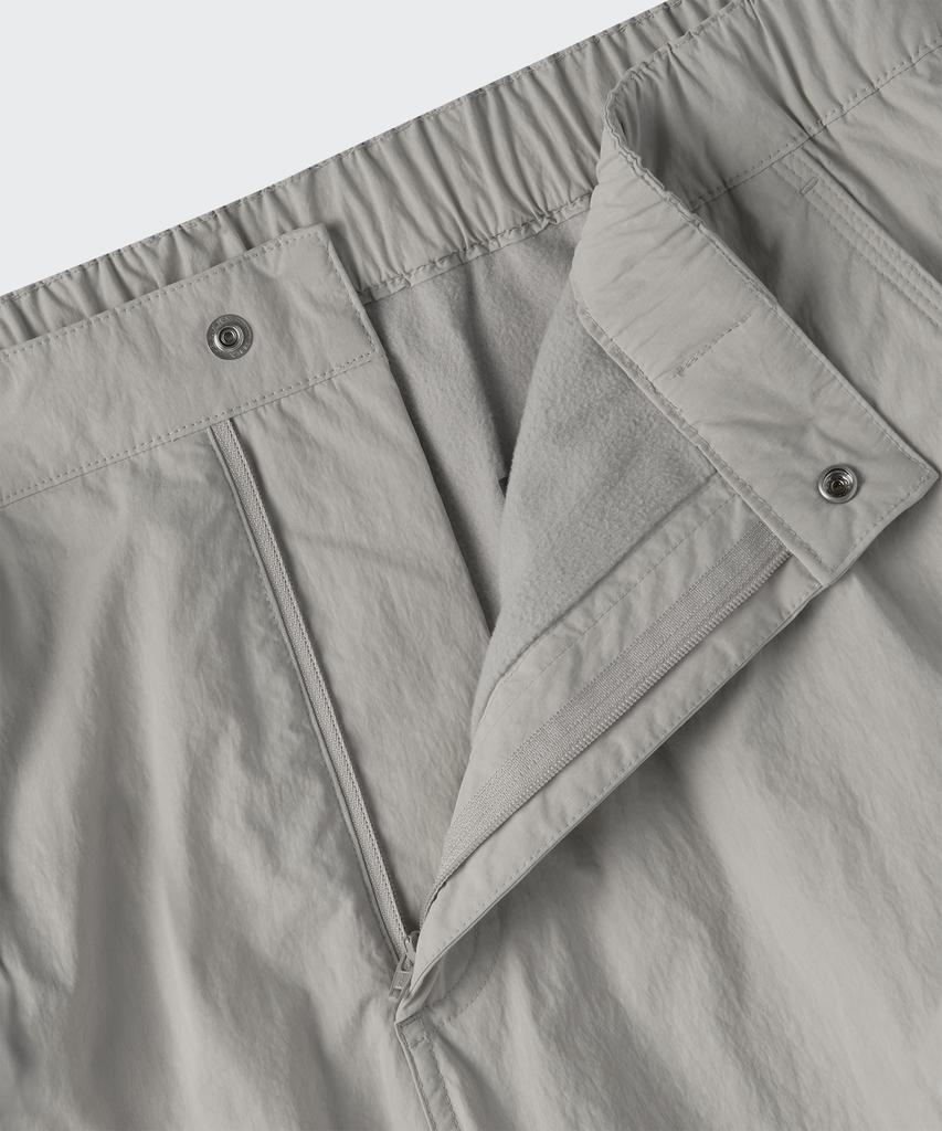 MUSINSA STANDARD [City Leisure] Fleece-Lined Wide Belted Parachute Pants [Dusty Cream]