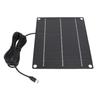6W Solar Panel Charger Monocrystalline Solar Panel Kit for Phone Small Fans Outdoor Security Camera Type C Port