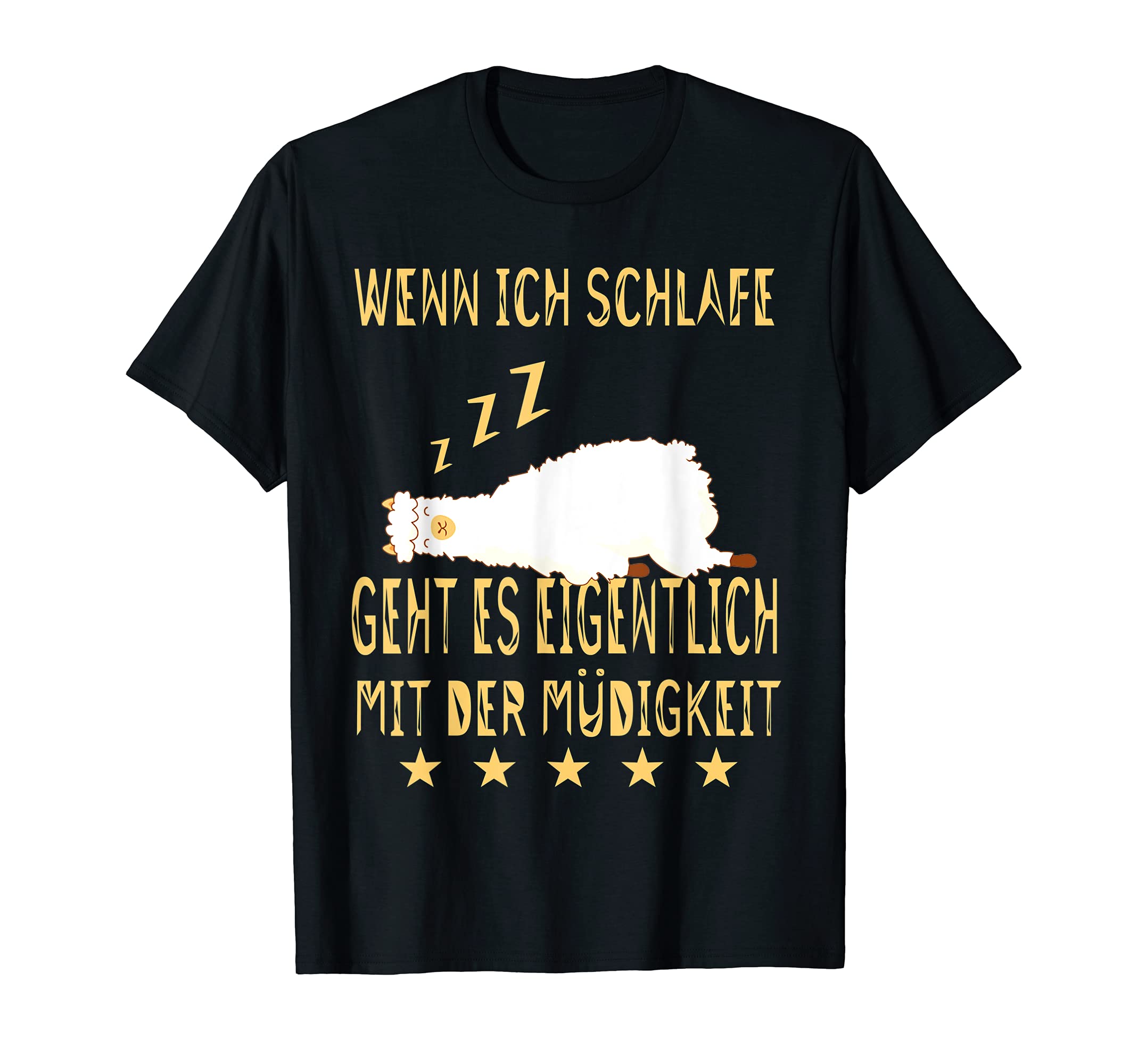 

Wenn Ich Schlaffe Lama Alpaca Забавные пословицы - футболка