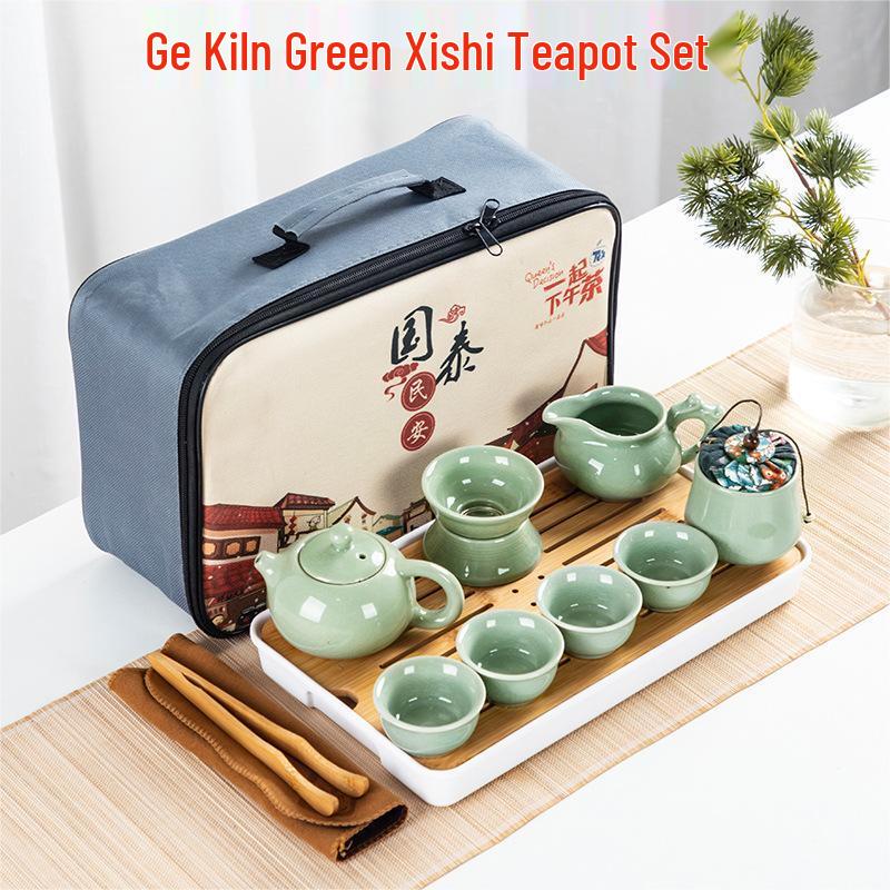 Qianxing Ceramic Portable Kung Fu Tea Set