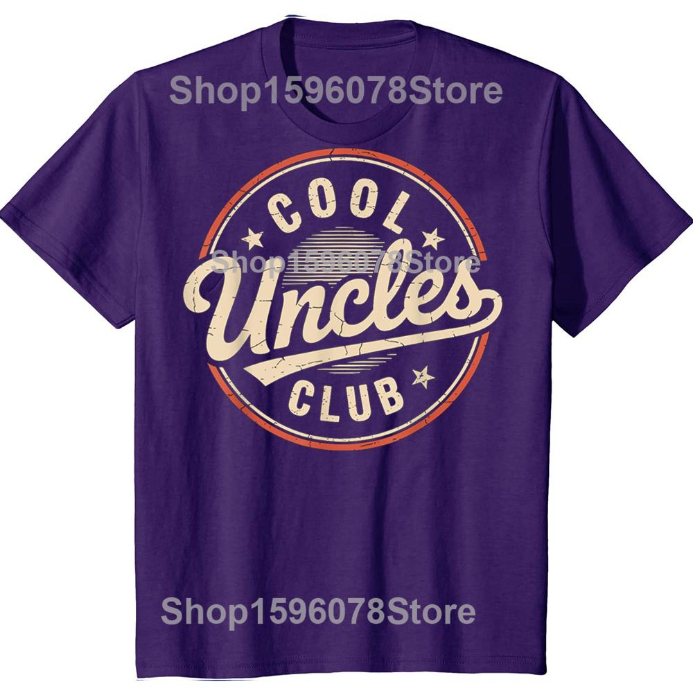 Vintage Cool Uncles Club Funny Fathers Day Graphic Tshirt Men Women Hip Hop Oversized T Shirt 100 Cotton Comfort Tshirts