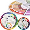 1 Stücke 12 Farbe Papierkarte Tattoo Farbrad Kreis Chromatische Augenbrauen Tattoos Design Nägel Professionelle Pigment Make-Up Zubehör