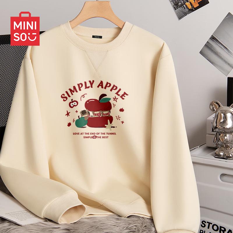 MINISO Men s 2026 Spring American Style Crewneck Sweatshirt XL