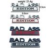 BAD ASS Car Logo Emblem: Metal Edition Rear Body Sticker