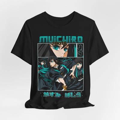 T-shirt Anime Muichiro, Maglietta Demon Slayer, Maglietta Jersey Unisex, Design Personaggio