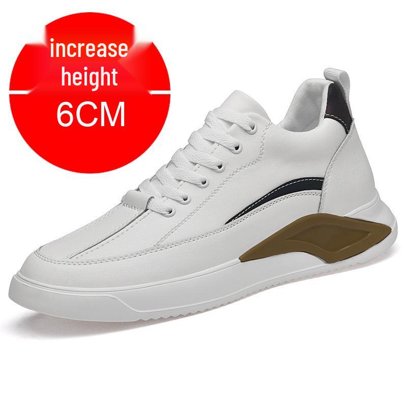 Autumn Men s 10cm Height-Boosting Casual Skate Sneakers - Breathable Trendy Dad Shoes Size 41
