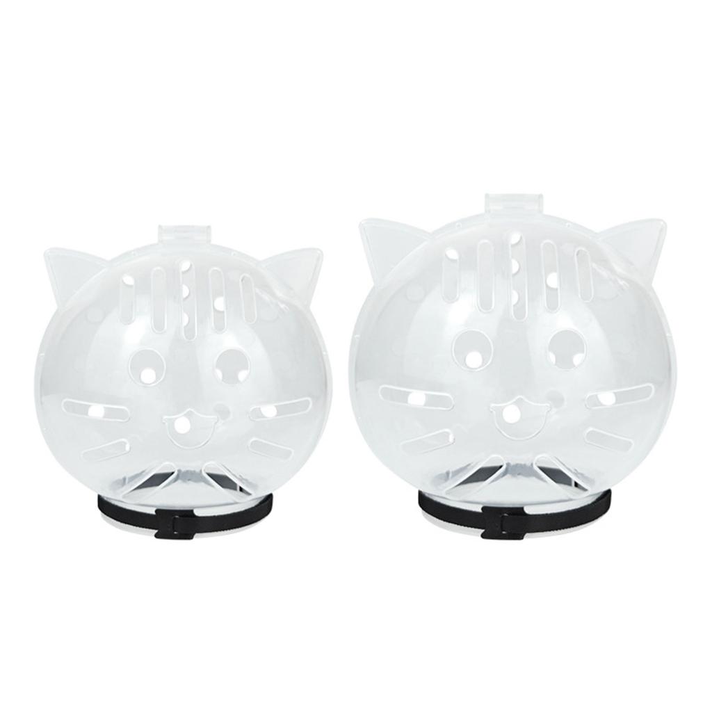 Regulable Cats Space Helmets Soft Breathable Cats Bubble Muzzle For Safety During Grooming Bathing Easy To Clean