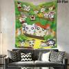 Hamtaro Wall Tapestry Aesthetic Wall Hanging Printed Fabric Blanket Decorative Tapestries for Bedroom Living Room Home Decor