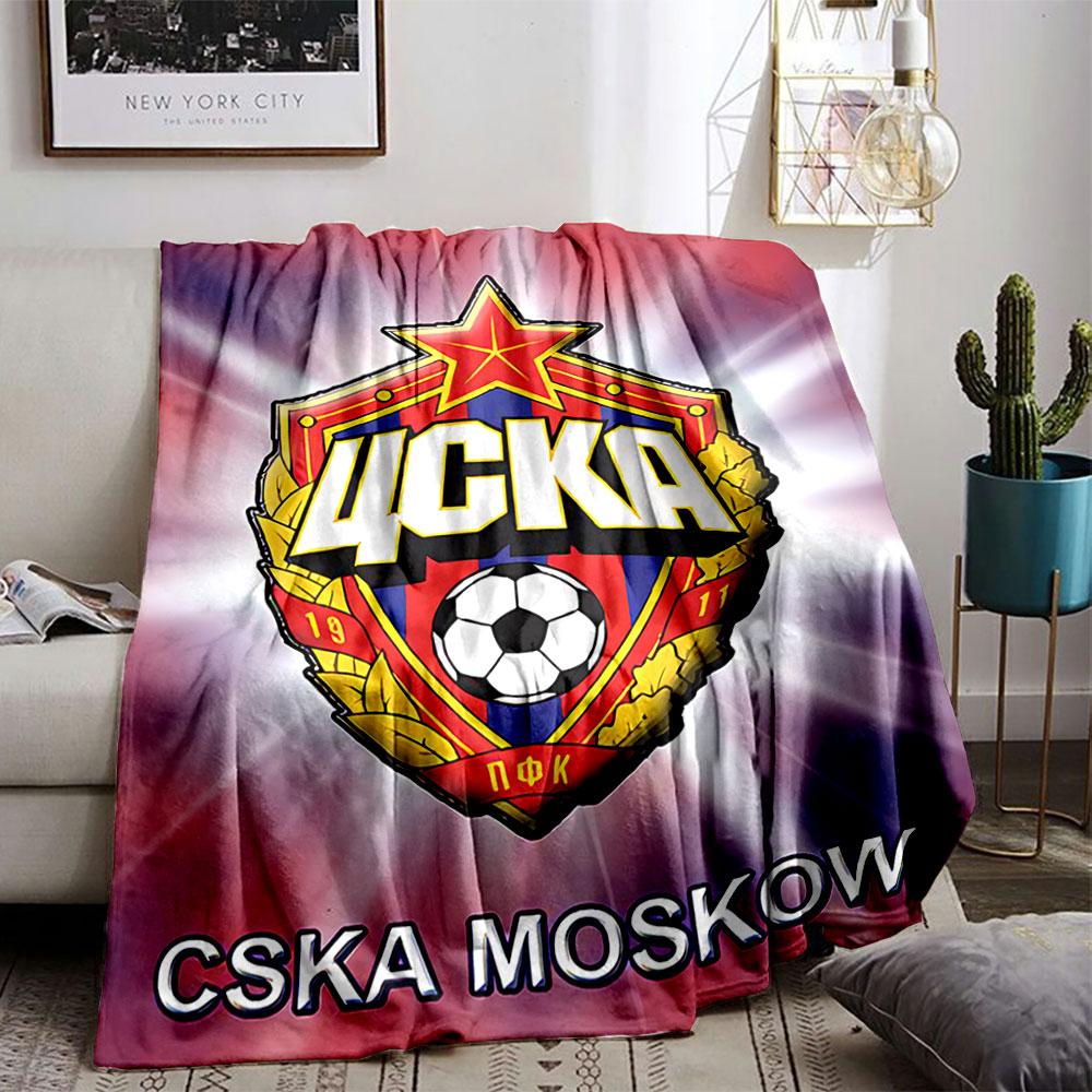 CSKA Moscow Football Crest for All Seasons Blanket Lunch Break Throw Gift