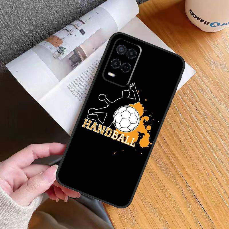 Handball Handballer Case For Oppo A6 A5 Pro A57 A17 A78 A54 A74 A94 A76 A16 A96 A18 A40 A60 A80 A38 A58 A98 A15