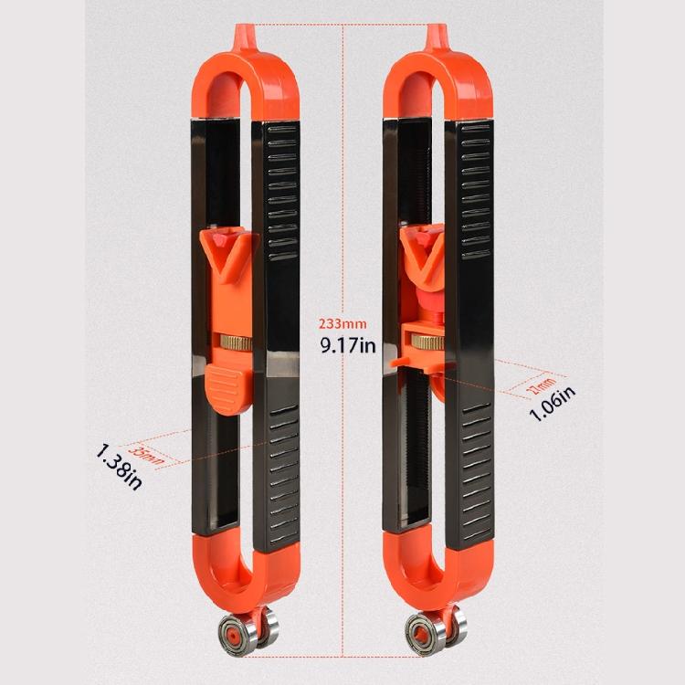 Multifunction Profile Scribing Ruler Movable Carpenter Tool for Floor Laying