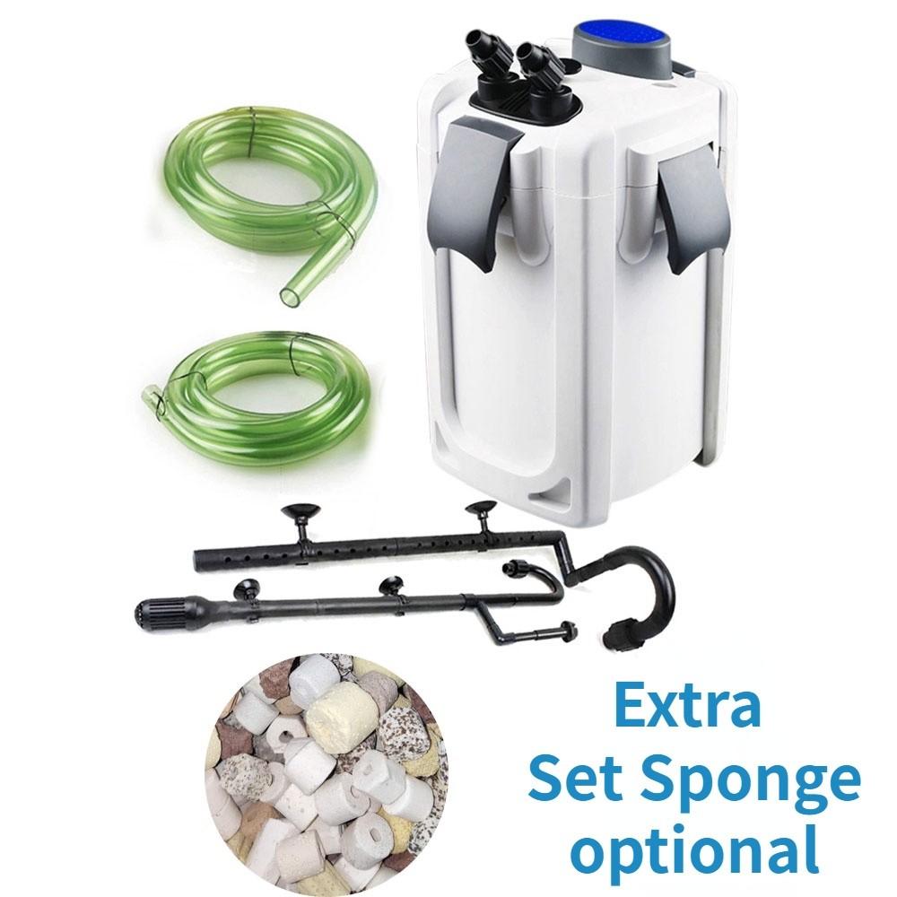15W 30W 45W Ultra-quiet External Aquarium Filter Bucket UV Sterilizer Aquarium Lamp Canister Filter Aquarium Filter