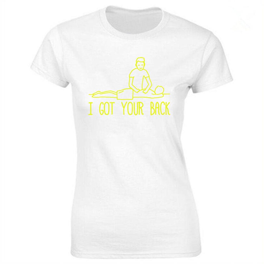 Massage Therapist Print Cotton Casual Tshirt Women Funny T Shirt for Lady Streetwear Regular Top Tee