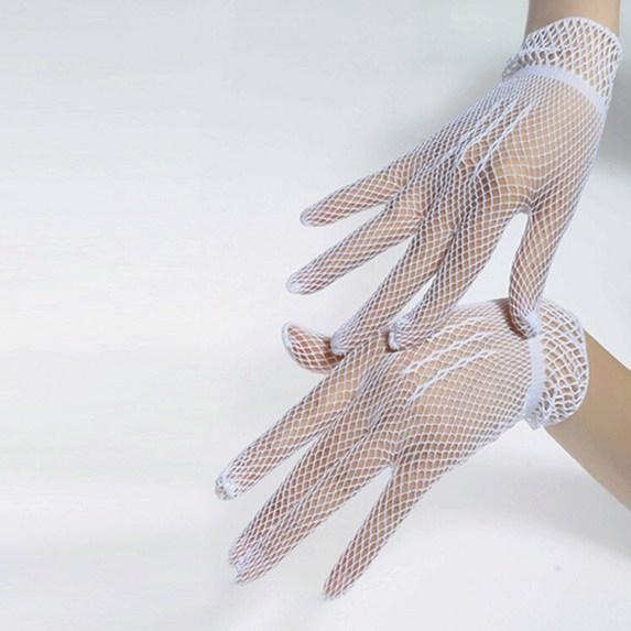 Fashion Fishnet Gloves Female Summer Solid Color Uv-proof Driving Gloves Mesh Fishnet Gloves