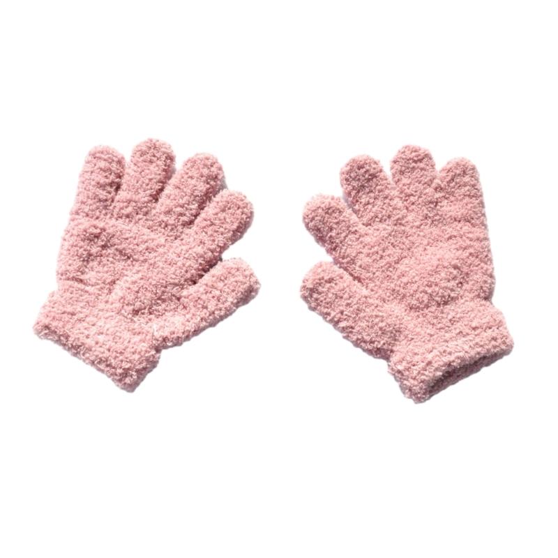 

Toddler Skiing Gloves Windproof Warmth Outdoor Sports Full Finger Gloves світло-рожевий колір