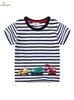 Boys' Cartoon Embroidered Pure Cotton Short-Sleeve T-Shirt - 2026 Summer Collection