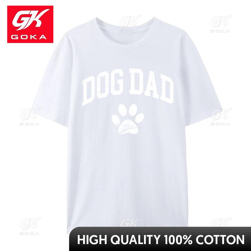 Dog Dad Design Style Funny Dog Paw Classic Europe Hot Sale Personalized Top TShirt Cotton Fabric Unisex Tops Tees Family Tee Shirt