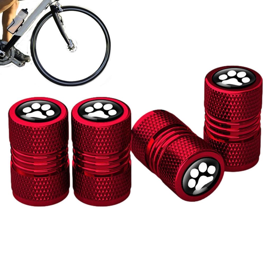 Generic Stem Caps | 4 Pcs Dog Paw Shape Leak Proof Valve Caps |
